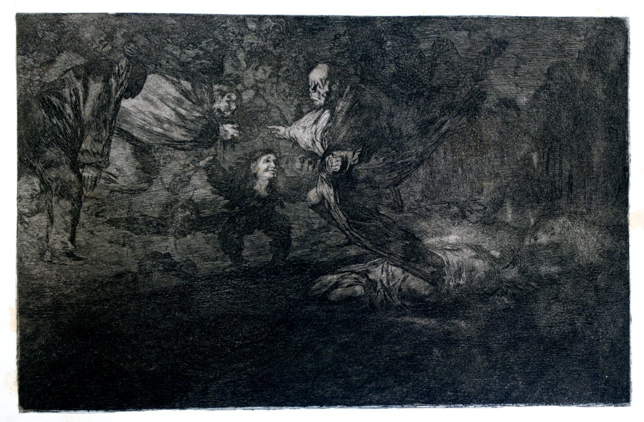Begravningsgåta, 1819-1823 av Francisco de Goya