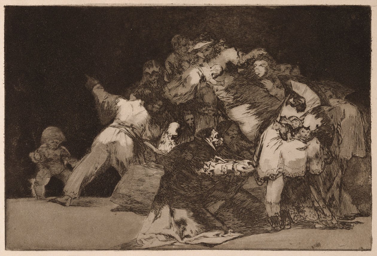 General Folly (Den excentriske generalen), ur serien Los Disparates av Francisco de Goya