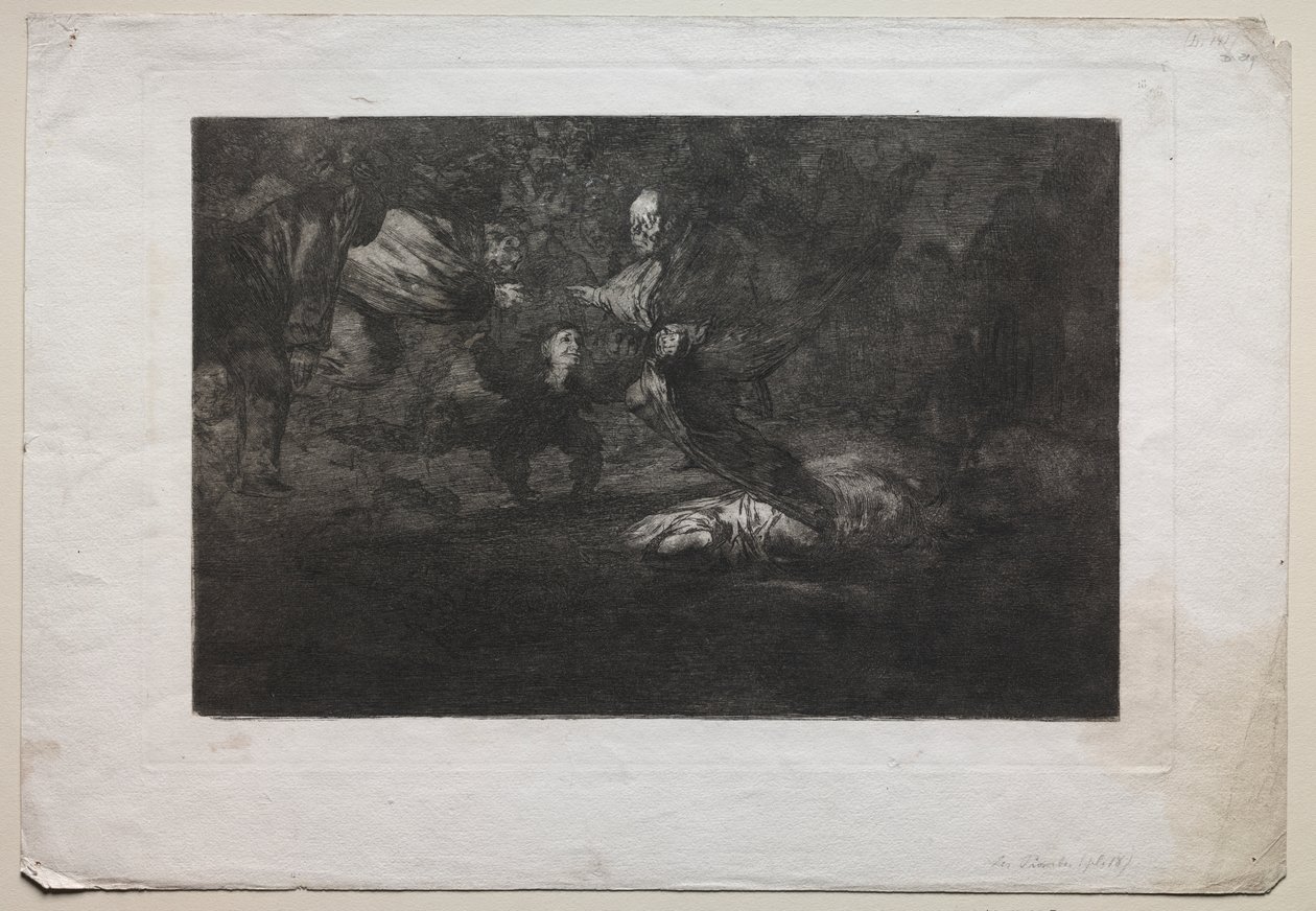 Gud skapar dem och de går samman av Francisco de Goya