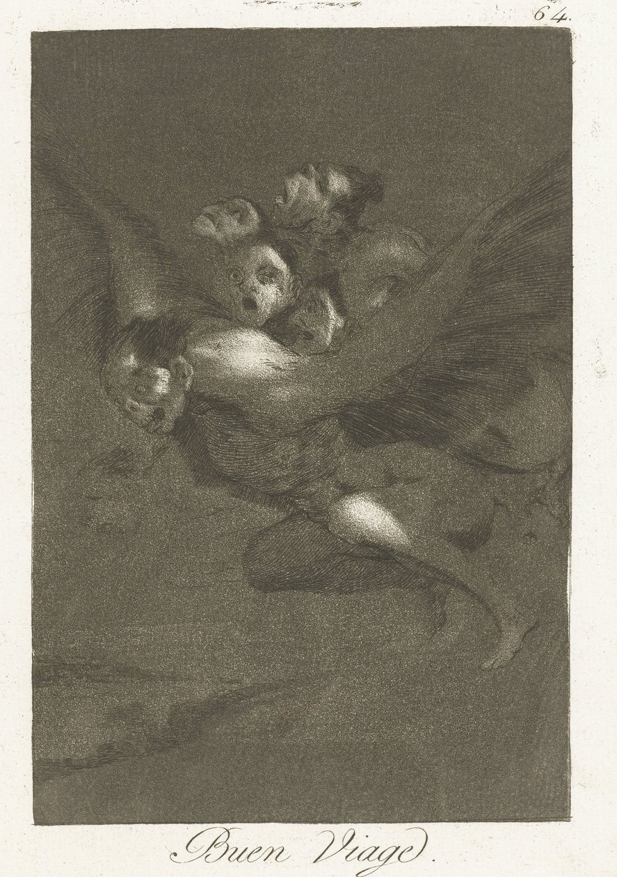 goda kungar Bra resa (titel på objekt) Los Caprichos (serietitel) av Francisco de Goya