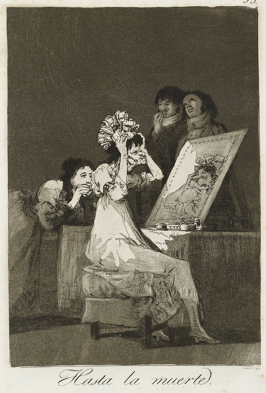 Hasta la muerte, 1799 (etsning, torrnål och akvatint) av Francisco de Goya