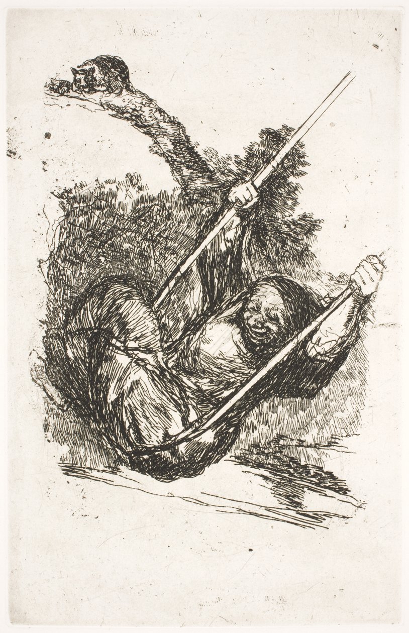 Häxa i sving av Francisco de Goya