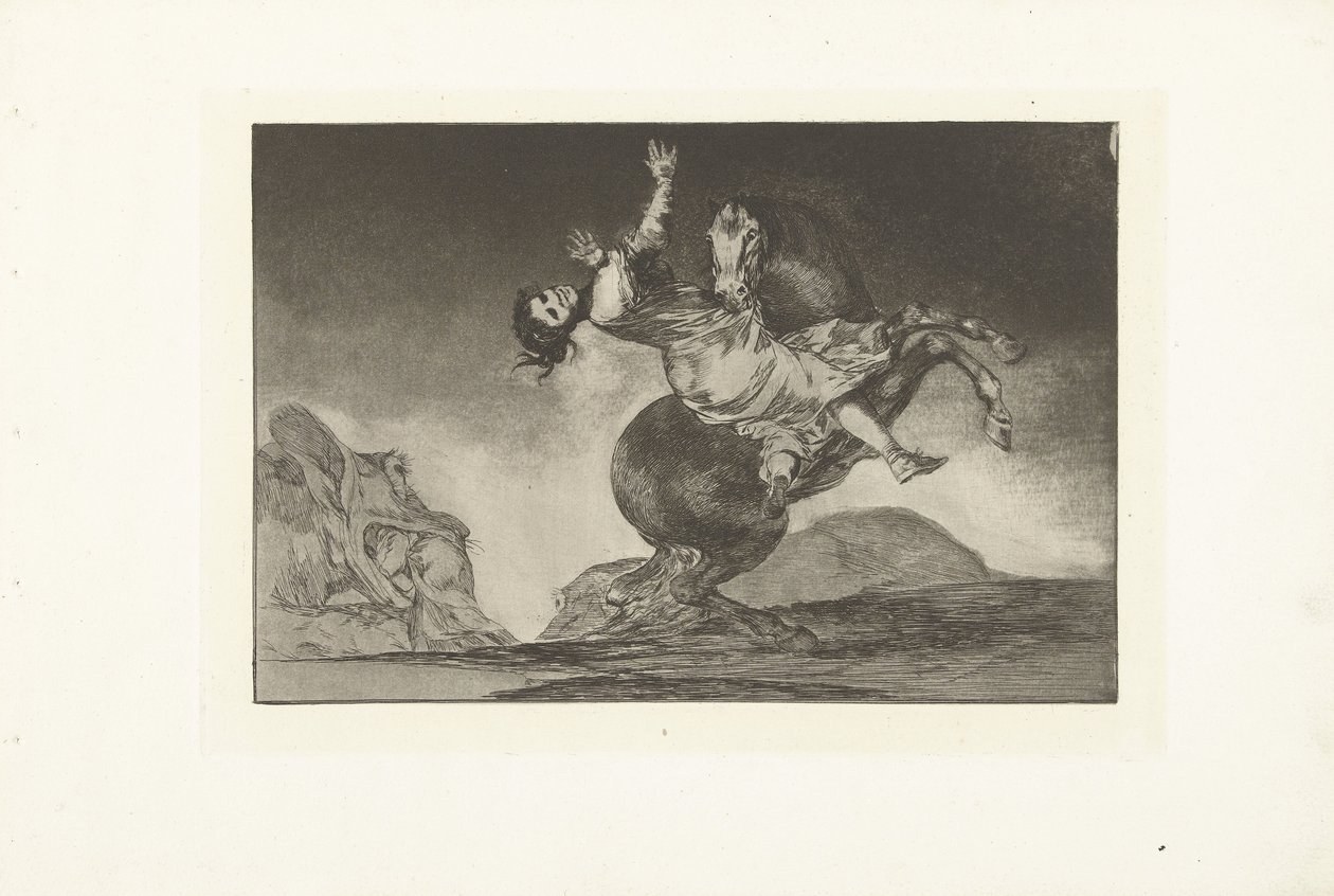 Kidnappningshästen El caballo rovfågel Los Disparates (The follies) (serietitel) Los Proverbios (Ordspråken) (serietitel) av Francisco de Goya