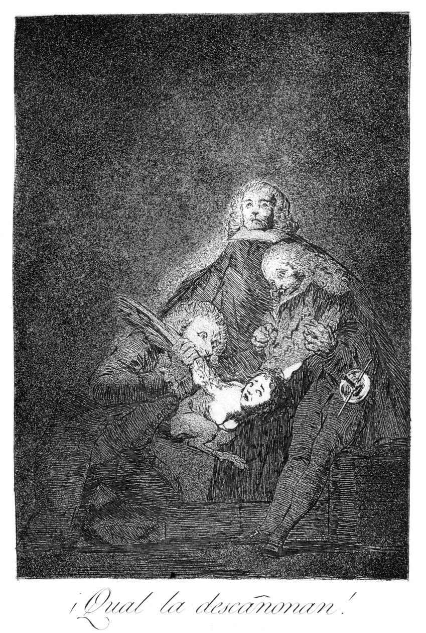 Hur de plockar henne!, 1799 av Francisco de Goya