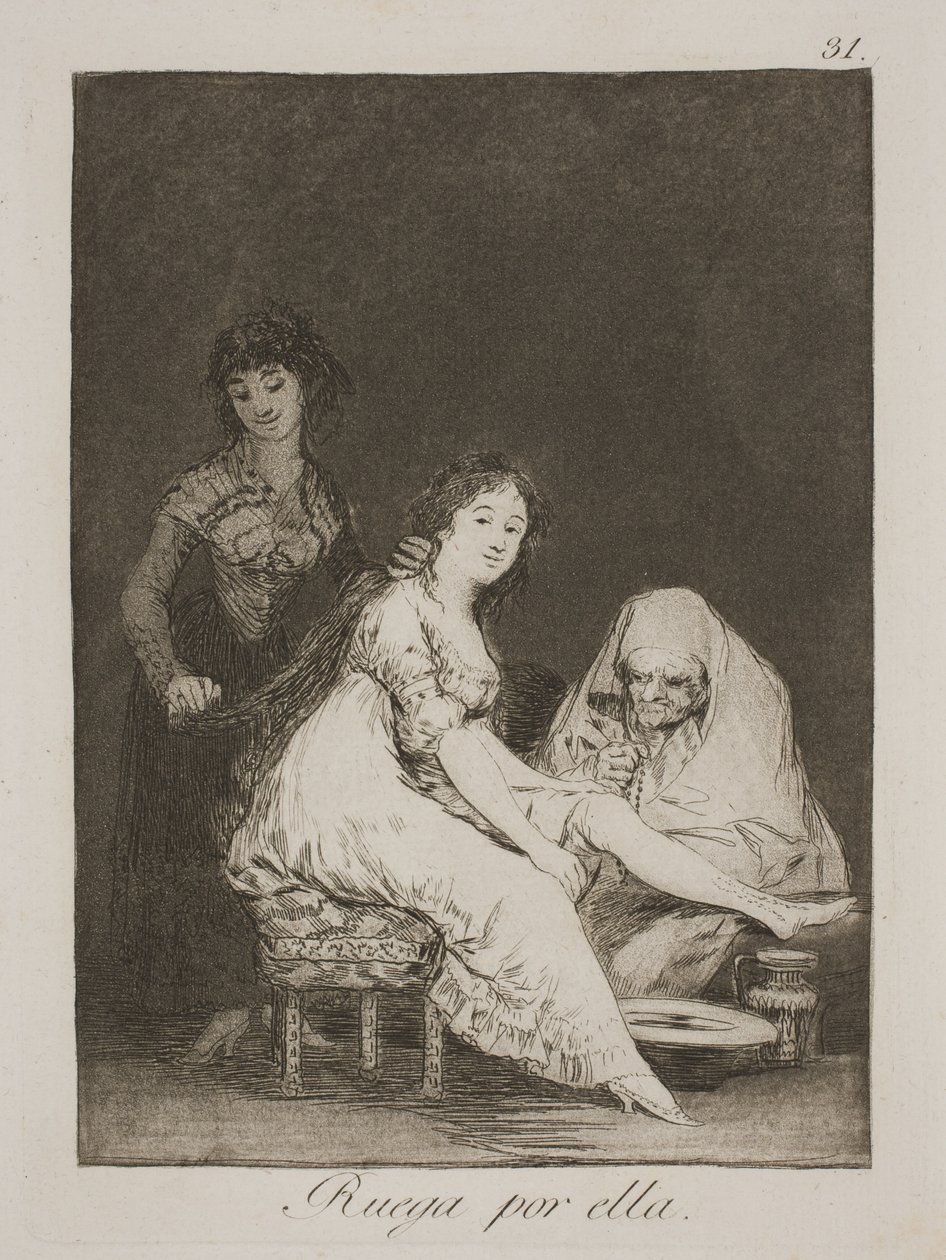 Hon ber för henne av Francisco de Goya