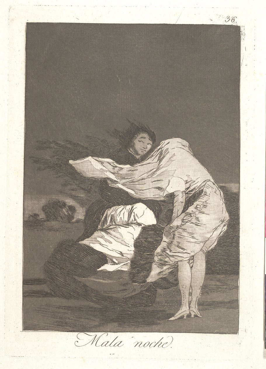 I nattens mörker av Francisco de Goya
