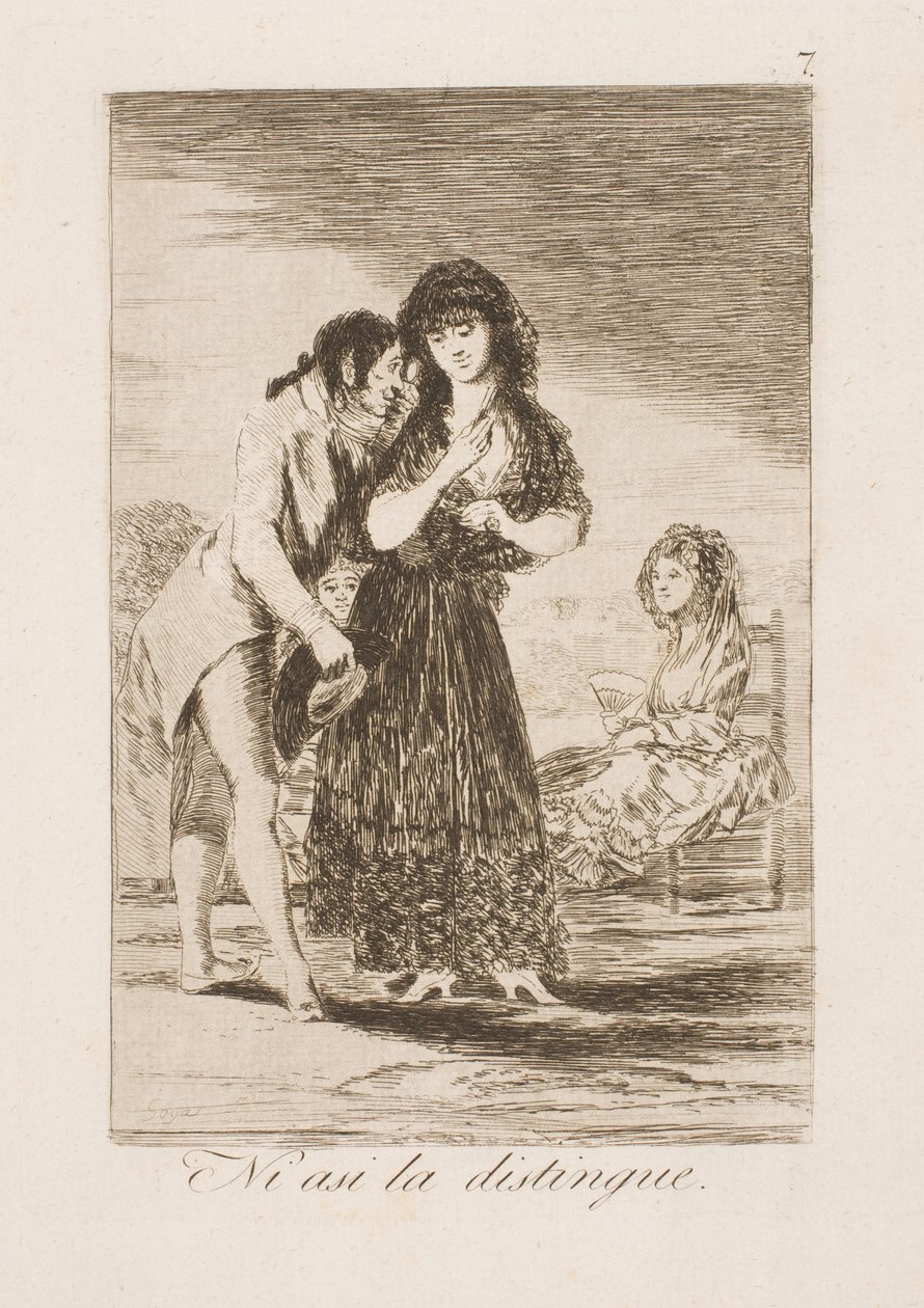 Inte ens på detta sätt känner han henne av Francisco de Goya