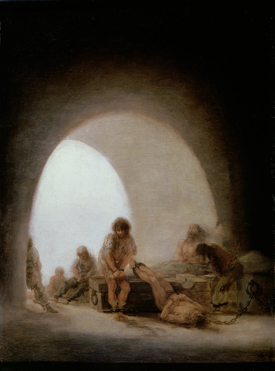 Fängelsets inre, 1793-94 av Francisco de Goya