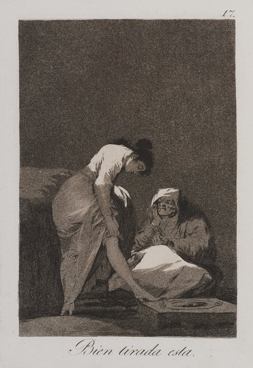 Den är snyggt sträckt av Francisco de Goya