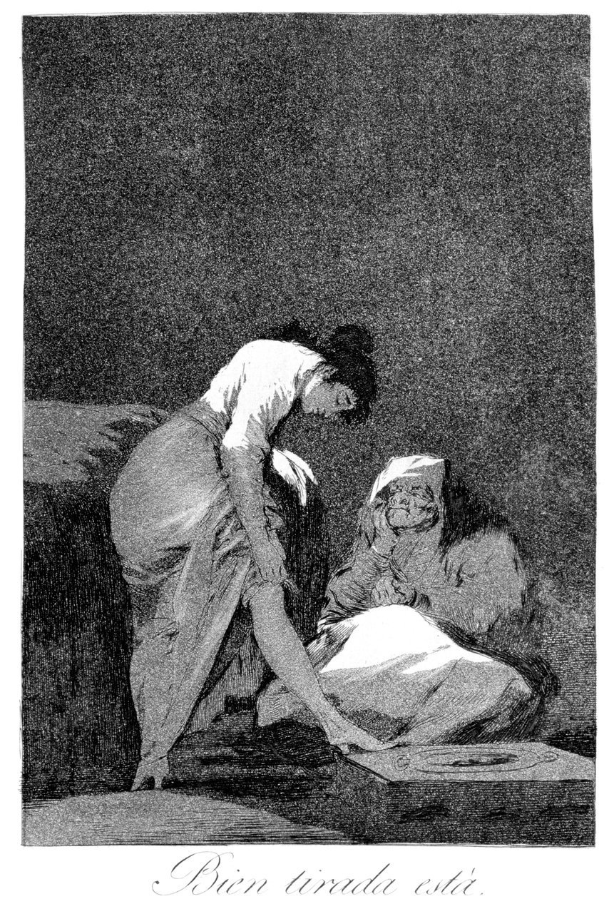 Det är fint sträckt, 1799 av Francisco de Goya