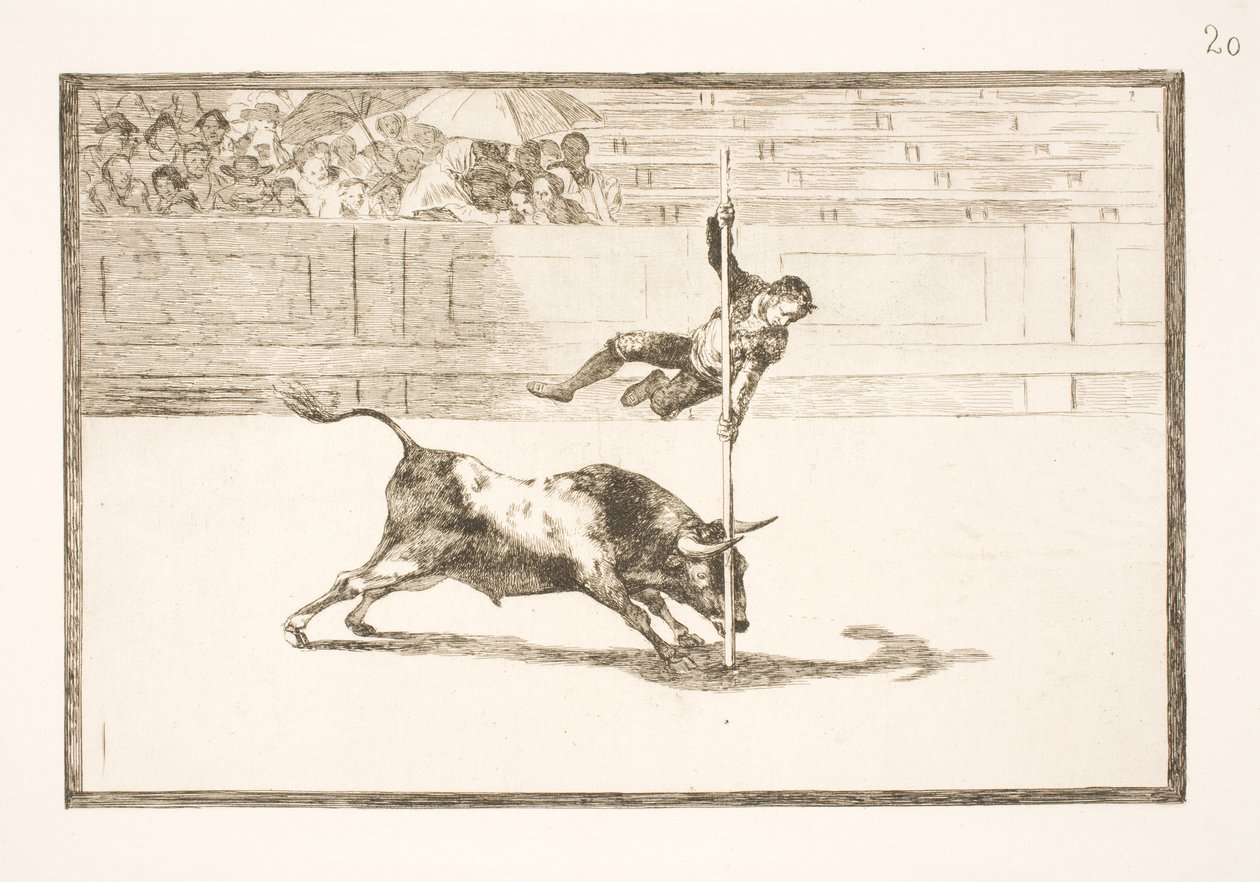 Juanito Apiñanis smidighet och djärvhet i Madrids arena av Francisco de Goya