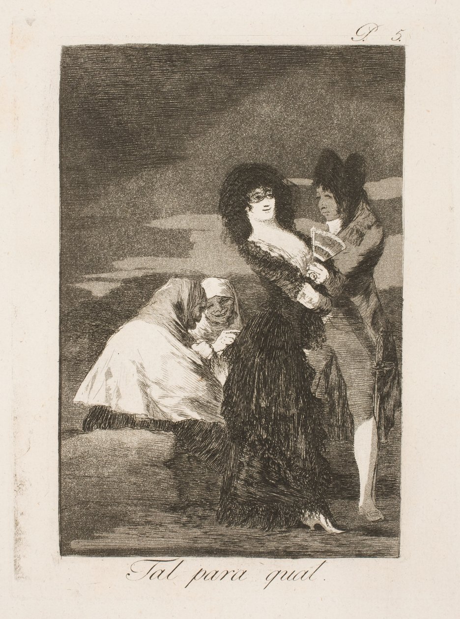 En kråka kommer att söka en kompis av Francisco de Goya