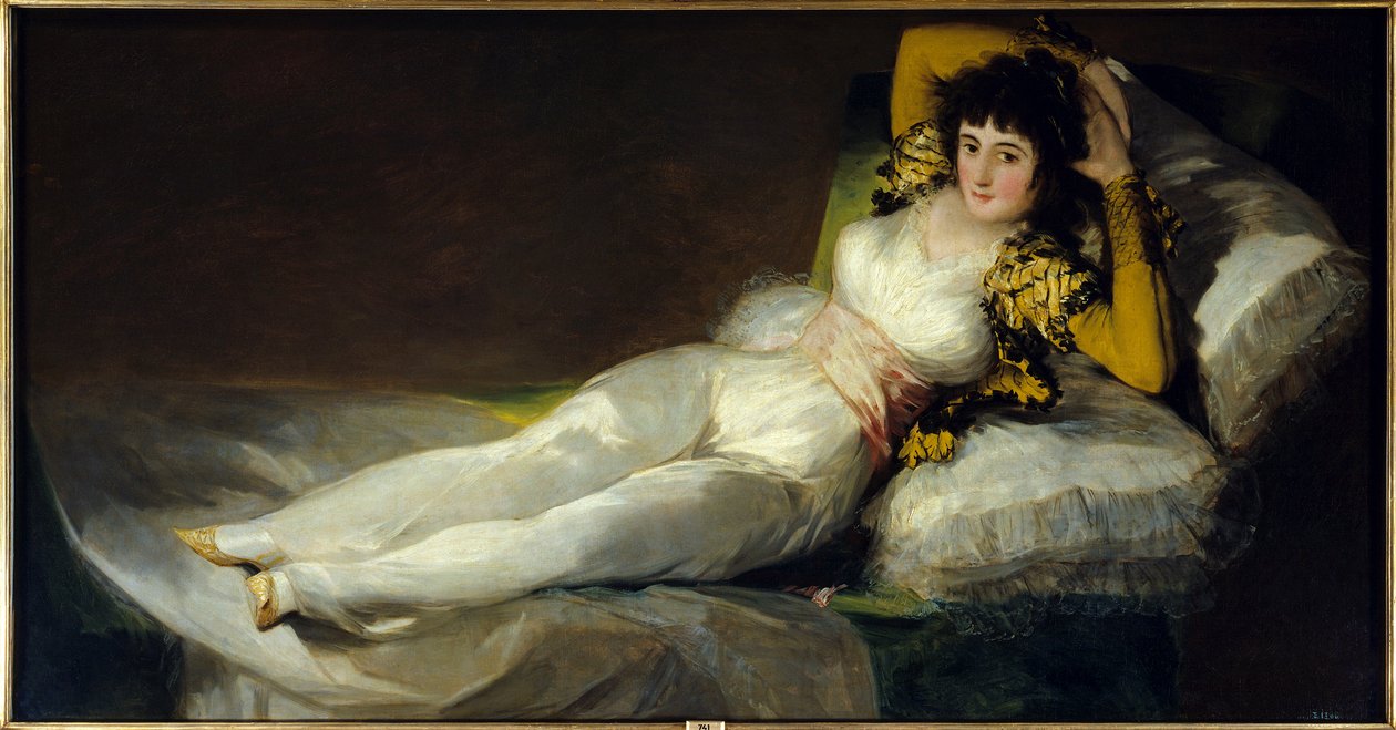 La maja vestida (Den söta vetyn (klädd). Målning av Francisco de Goya