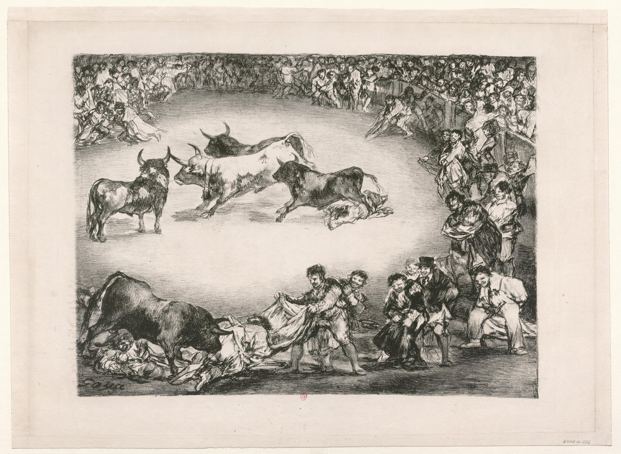 Tjurarna från Bordeaux: Spansk underhållning av Francisco de Goya