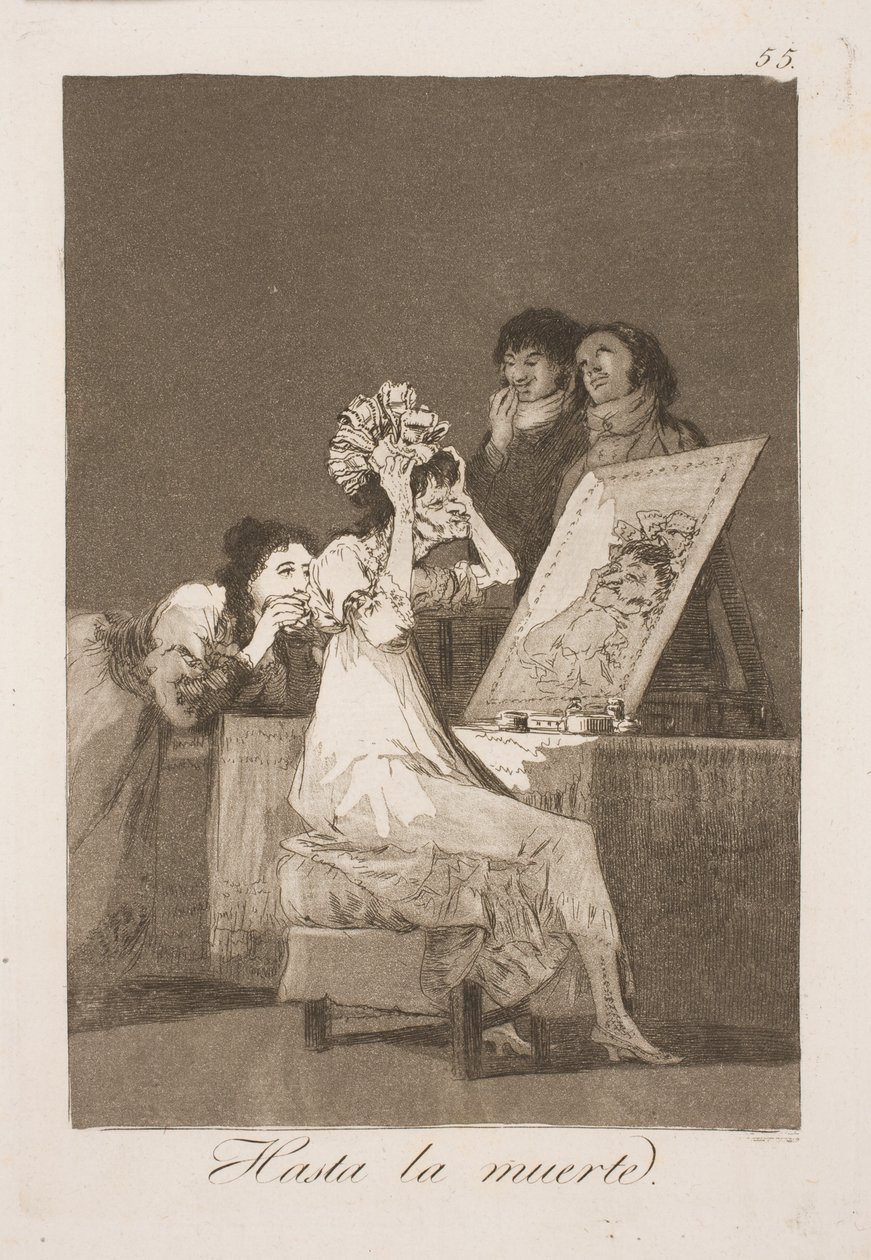Ända fram till hans död av Francisco de Goya