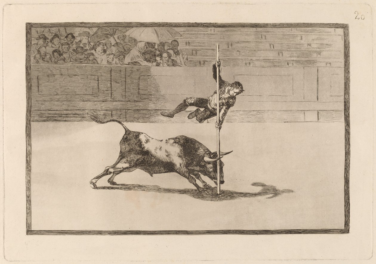 Juanito Apinanis lätthet och fräckhet i ringen i Madrid av Francisco de Goya