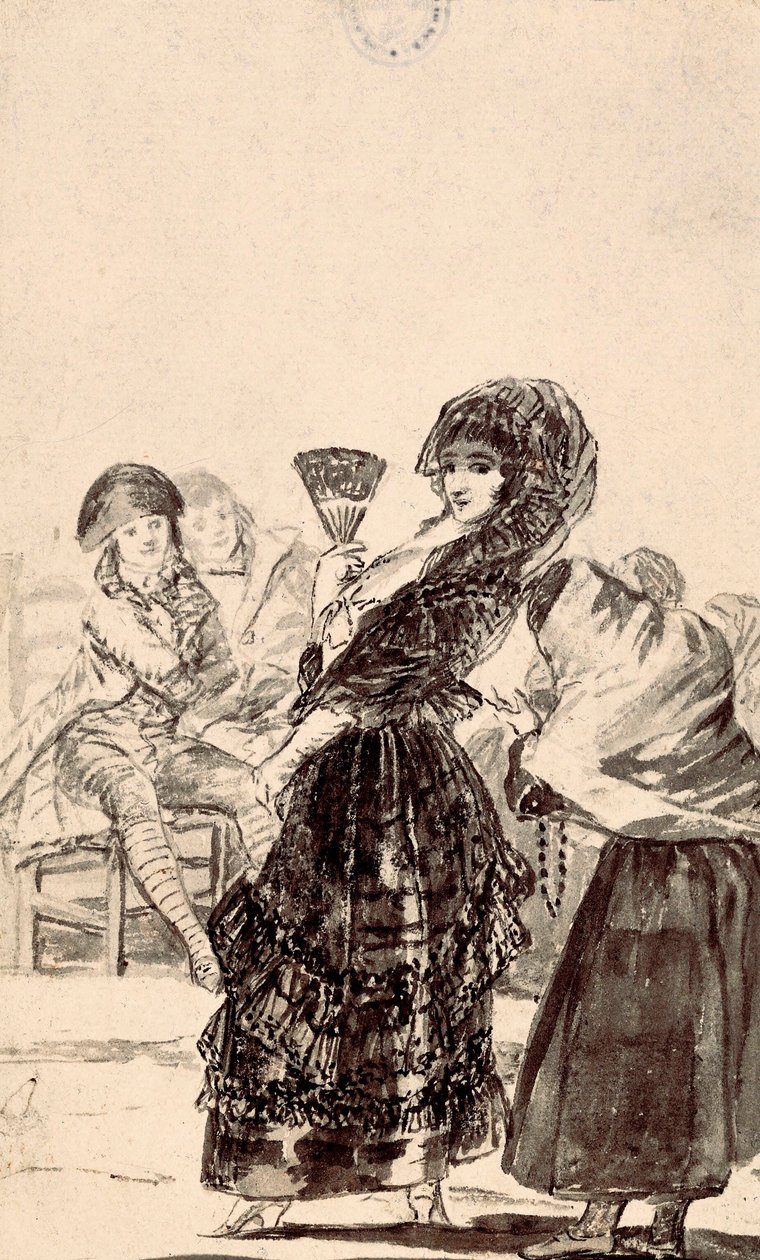 Los caprichos: "Må Gud förlåta henne, hon var hennes mamma" av Francisco de Goya
