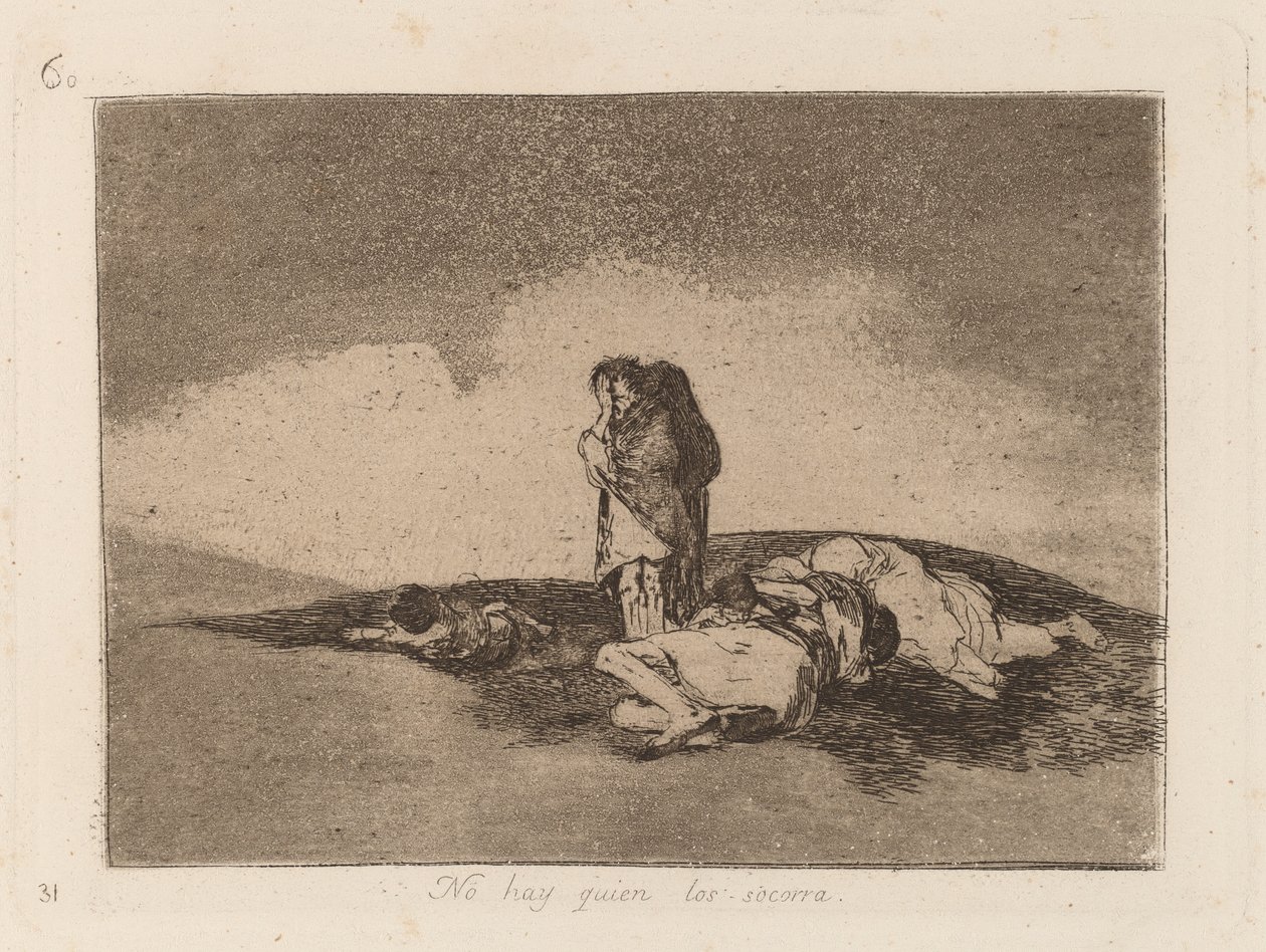 No Hay Quien Los Socorra (Ingen kan hjälpa dem) av Francisco de Goya