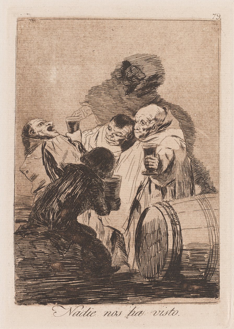 Ingen har sett oss, sent 18:e-tidigt 19:e århundrade (tryck) av Francisco de Goya