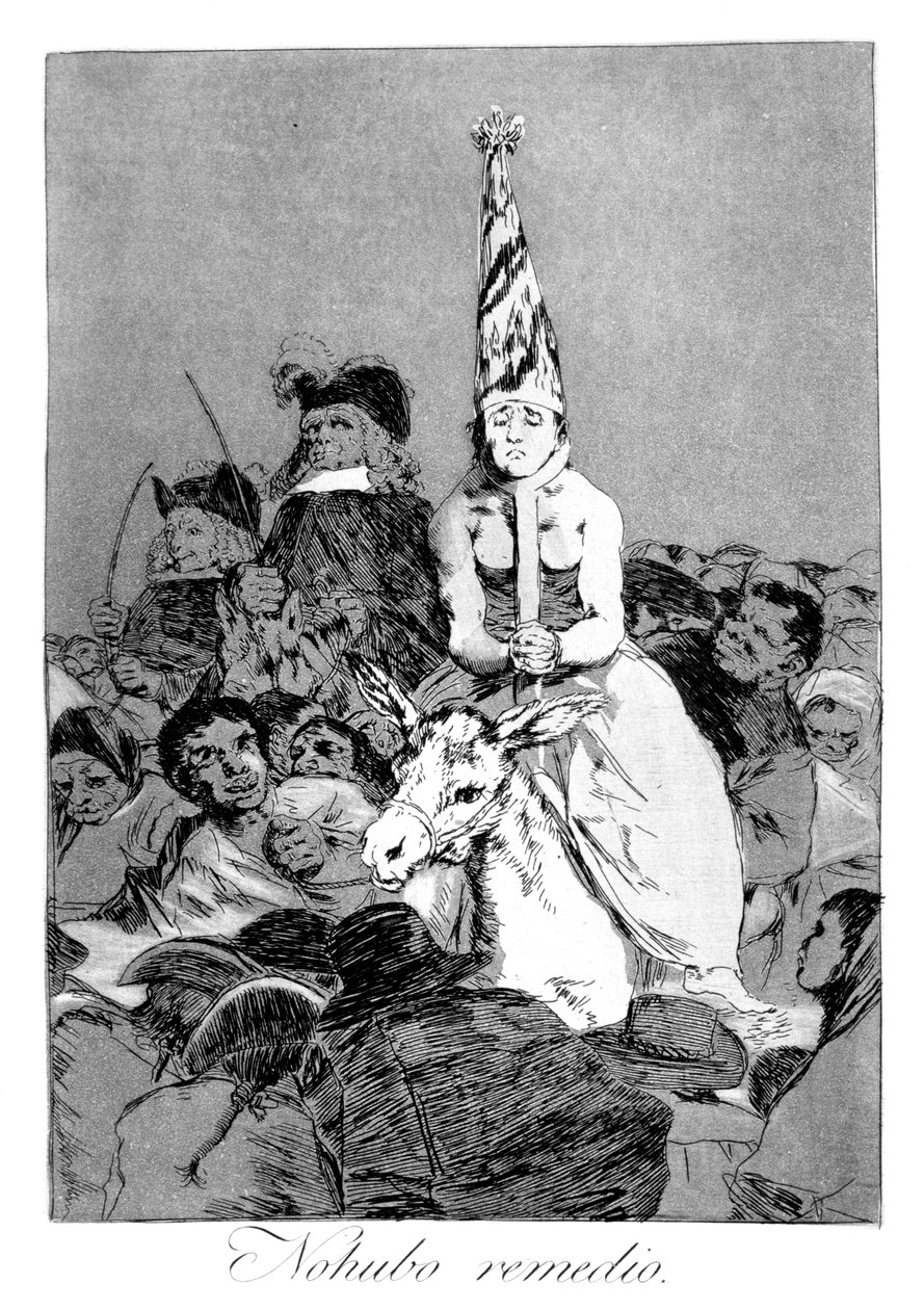 Inget kunde göras åt det, 1799 av Francisco de Goya