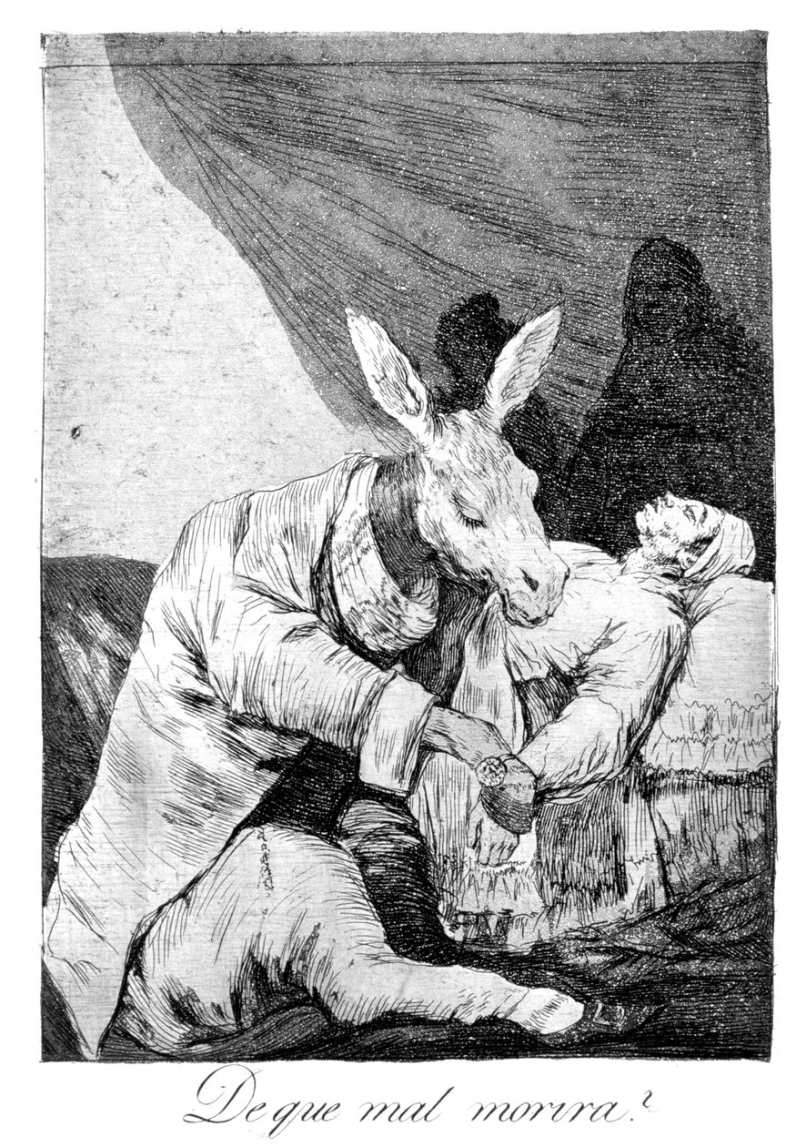 Av vilken sjuk han dör, 1799 av Francisco de Goya