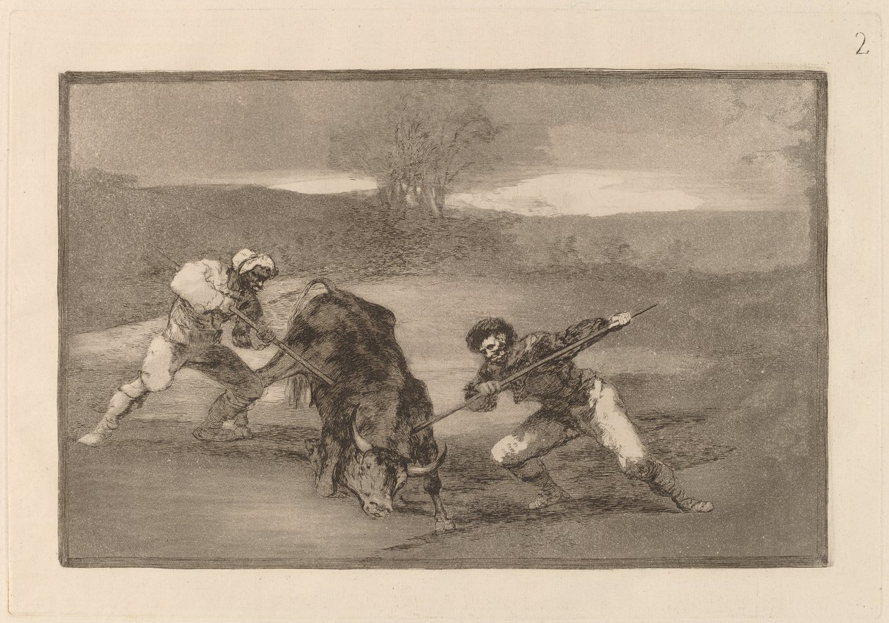 Ett annat sätt att jaga till fots av Francisco de Goya
