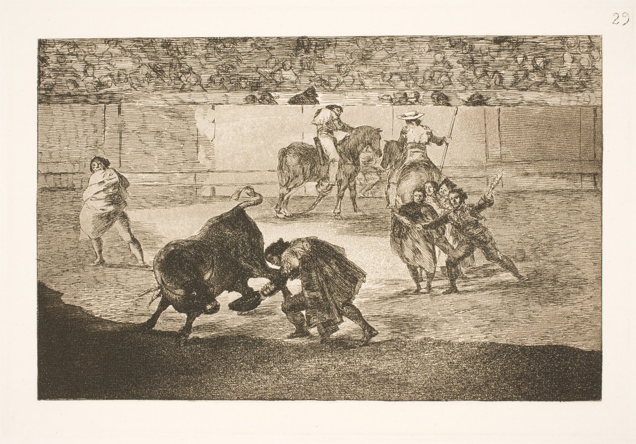 Pepe Illo gör en "recorte" av Francisco de Goya