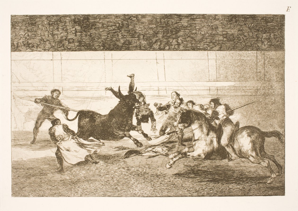The Death of Pepe Illo (2:a komposition) av Francisco de Goya