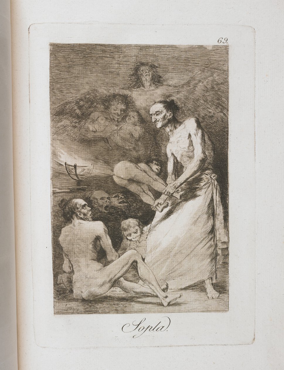 Tallrik från Los Caprichos, 1797-1798 av Francisco de Goya