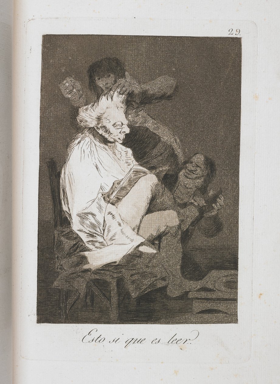 Tallrik från Los Caprichos, 1797-1798 av Francisco de Goya