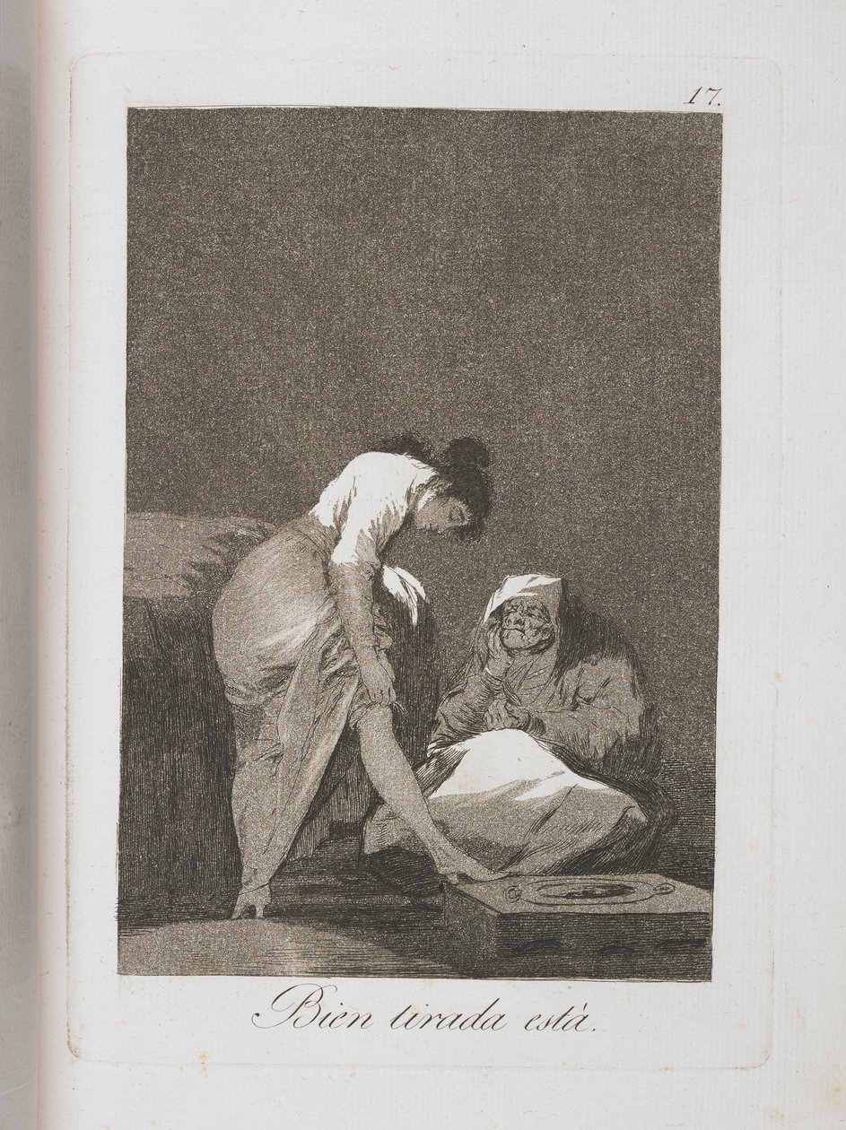 Tallrik från Los Caprichos, 1797-1798 av Francisco de Goya