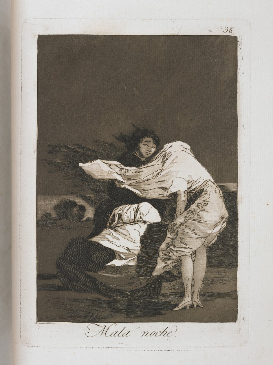 Tallrik från Los Caprichos, 1797-1798 av Francisco de Goya