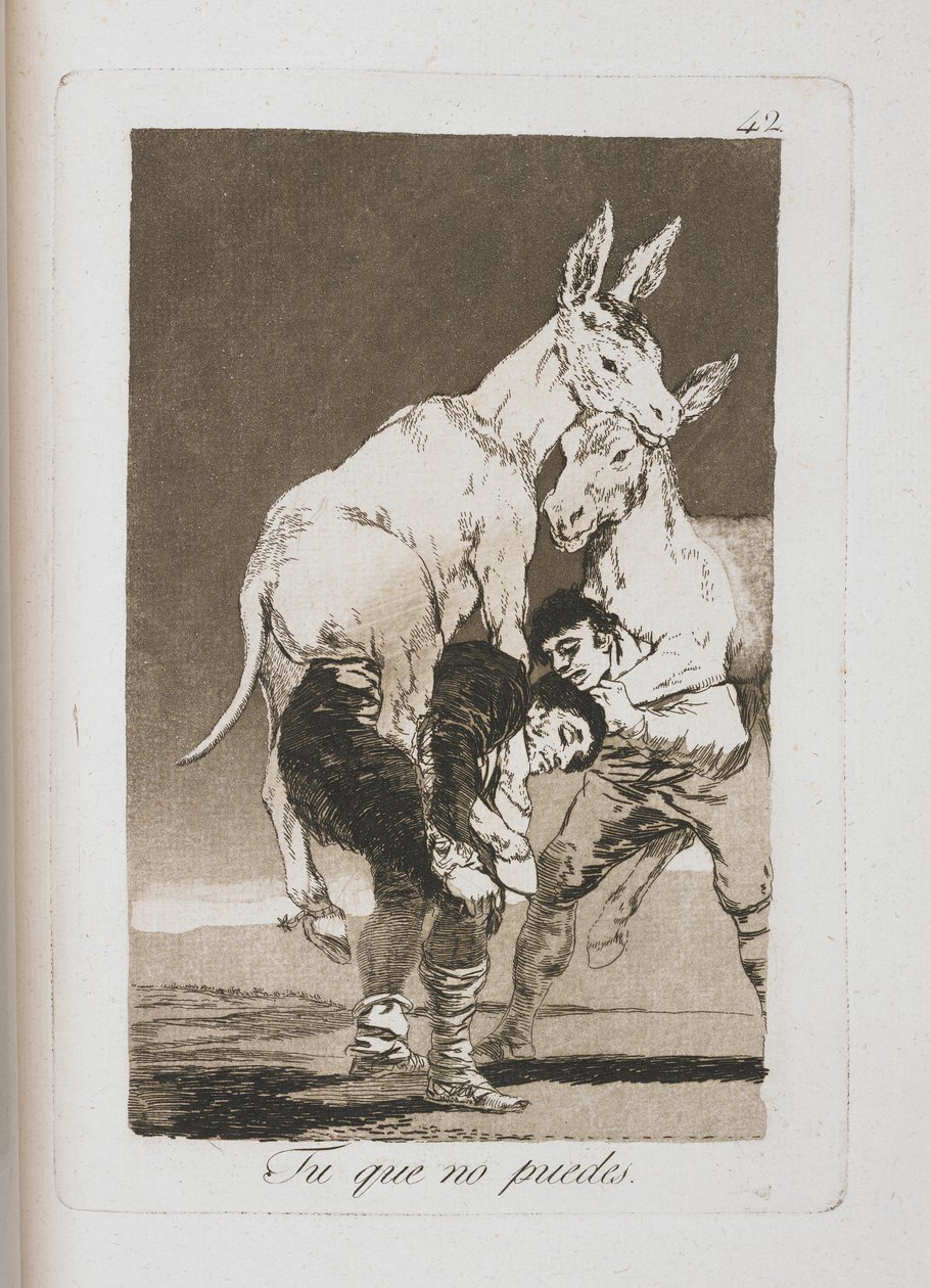 Tallrik från Los Caprichos, 1797-1798 av Francisco de Goya