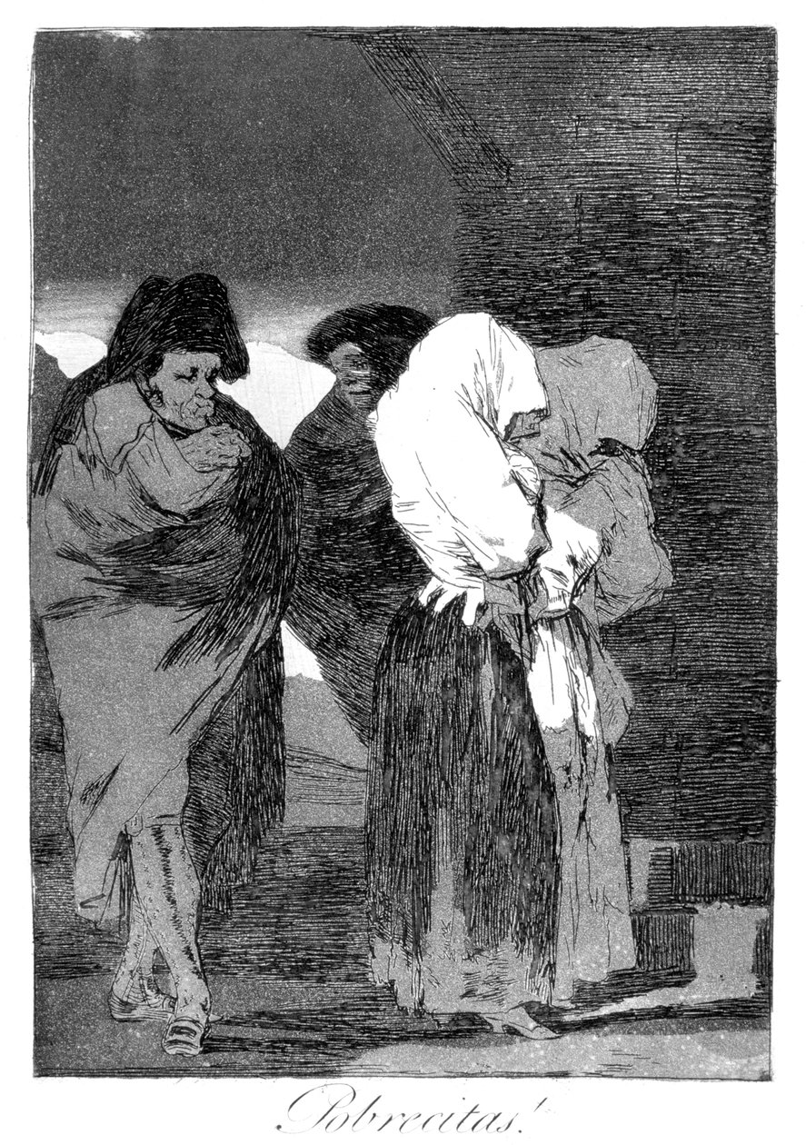 Stackars små flickor!, 1799 av Francisco de Goya