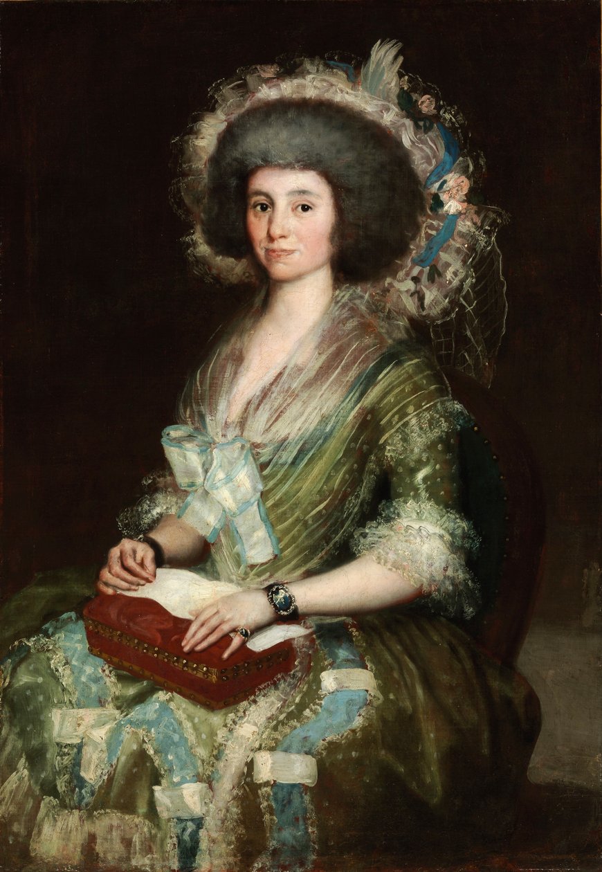 Porträtt av Dona Manuela Camas av Francisco de Goya