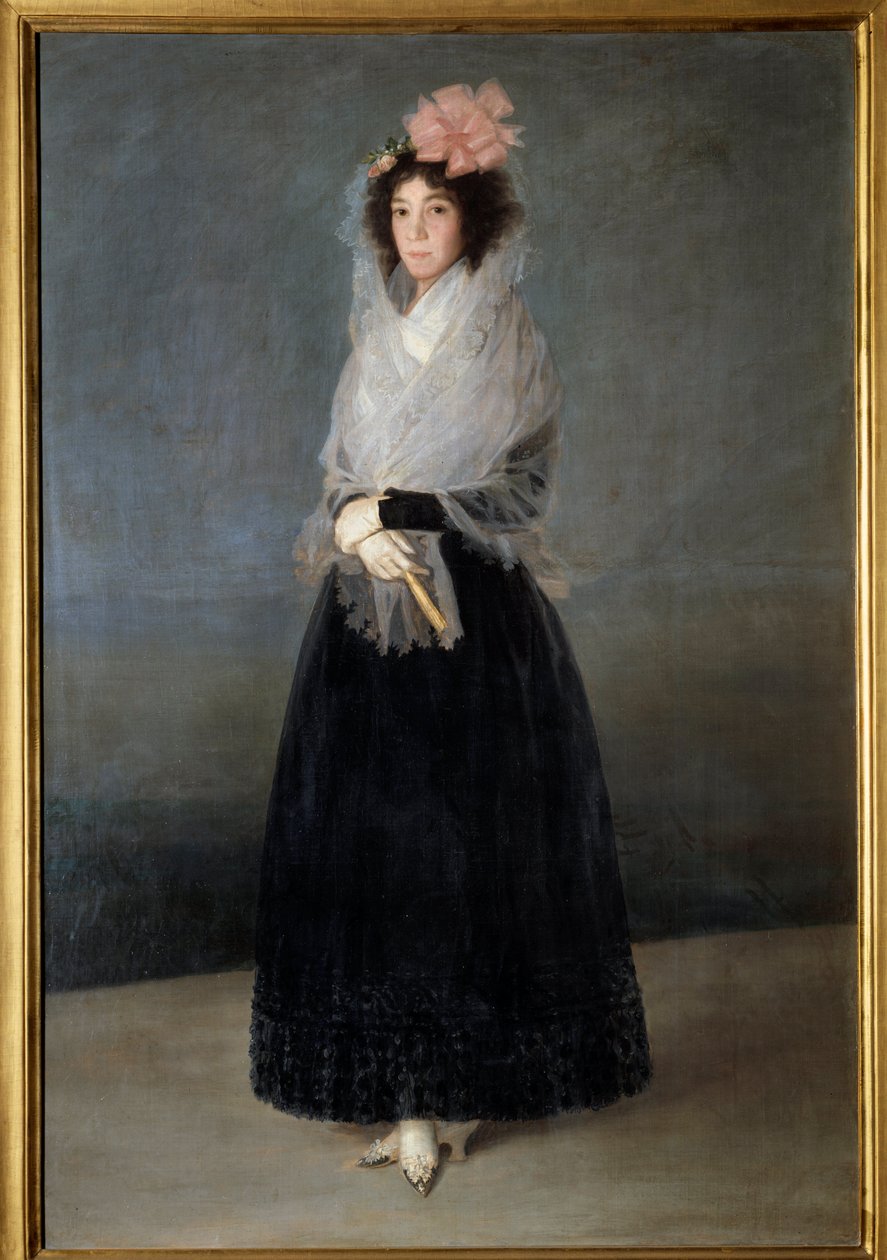 Porträtt av grevinnan Del Carpio, markisin av Solana (1757-1795) Målning av Francisco de Goya (1746-1828) 1700-talets sön. 1,81 x 1,22 m av Francisco de Goya