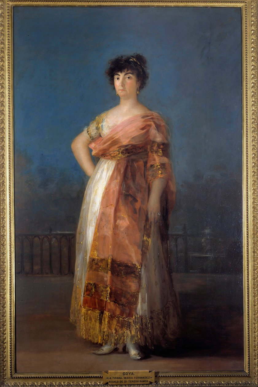 Porträtt av skådespelerskan Maria del Rosario Fernandez (La Tirana) (1755-1803) Målning av Francisco de Goya (1746-1828) 1799, 206 x 130 cm - Madrid, San Fernando Real Academy of Fine Arts - Porträtt av skådespelerskan Maria del Rosario Fernandez (La Tiran av Francisco de Goya