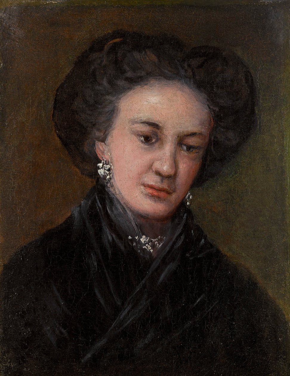 Porträtt av skådespelerskan Rita Luna 1770-1832, tidigt 1800-tal.. av Francisco de Goya