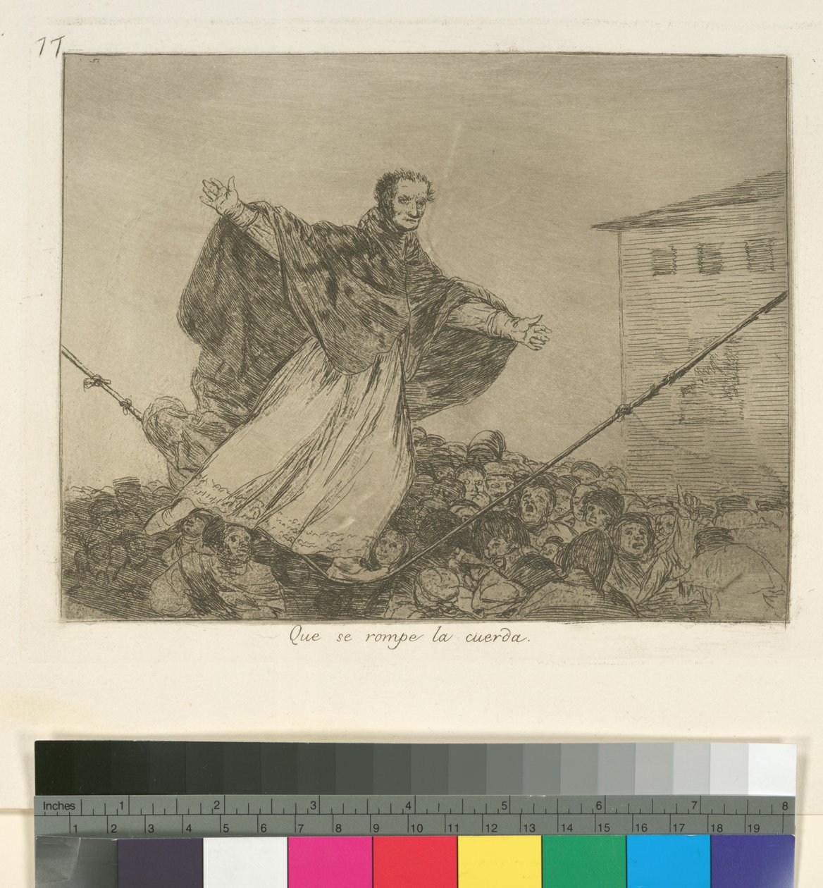 Må sladden bryta, tavla 77 från Los Desastres de la Guerra (Krigets katastrofer), efter 1814-15, publicerad 1863 (etsning, akvatint eller lavis & torrnål) av Francisco de Goya