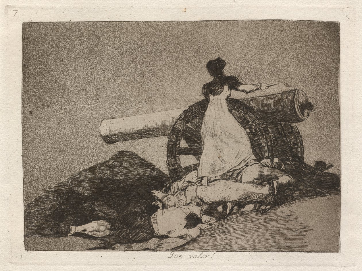 Que valor! (Vilket mod!) av Francisco de Goya