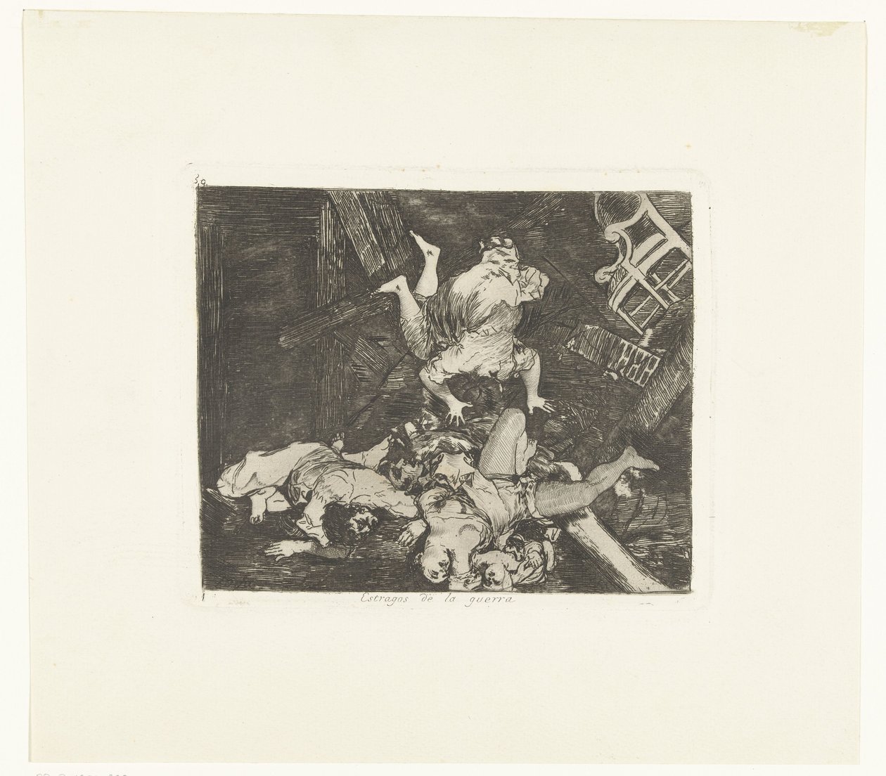 Ravages van de oorlog Krigets härjningar (titel på objekt) De gruwelen van de oorlog (serietitel) The Disasters of War (serietitel) av Francisco de Goya