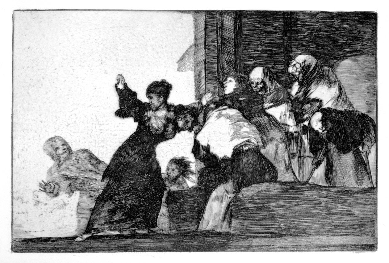 De fattigas gåta, 1819-1823 av Francisco de Goya
