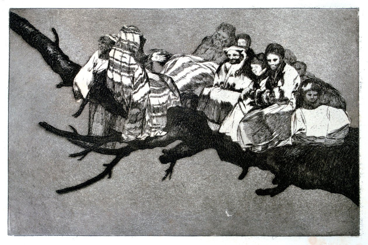 Löjlig dröm, 1819-1823 av Francisco de Goya