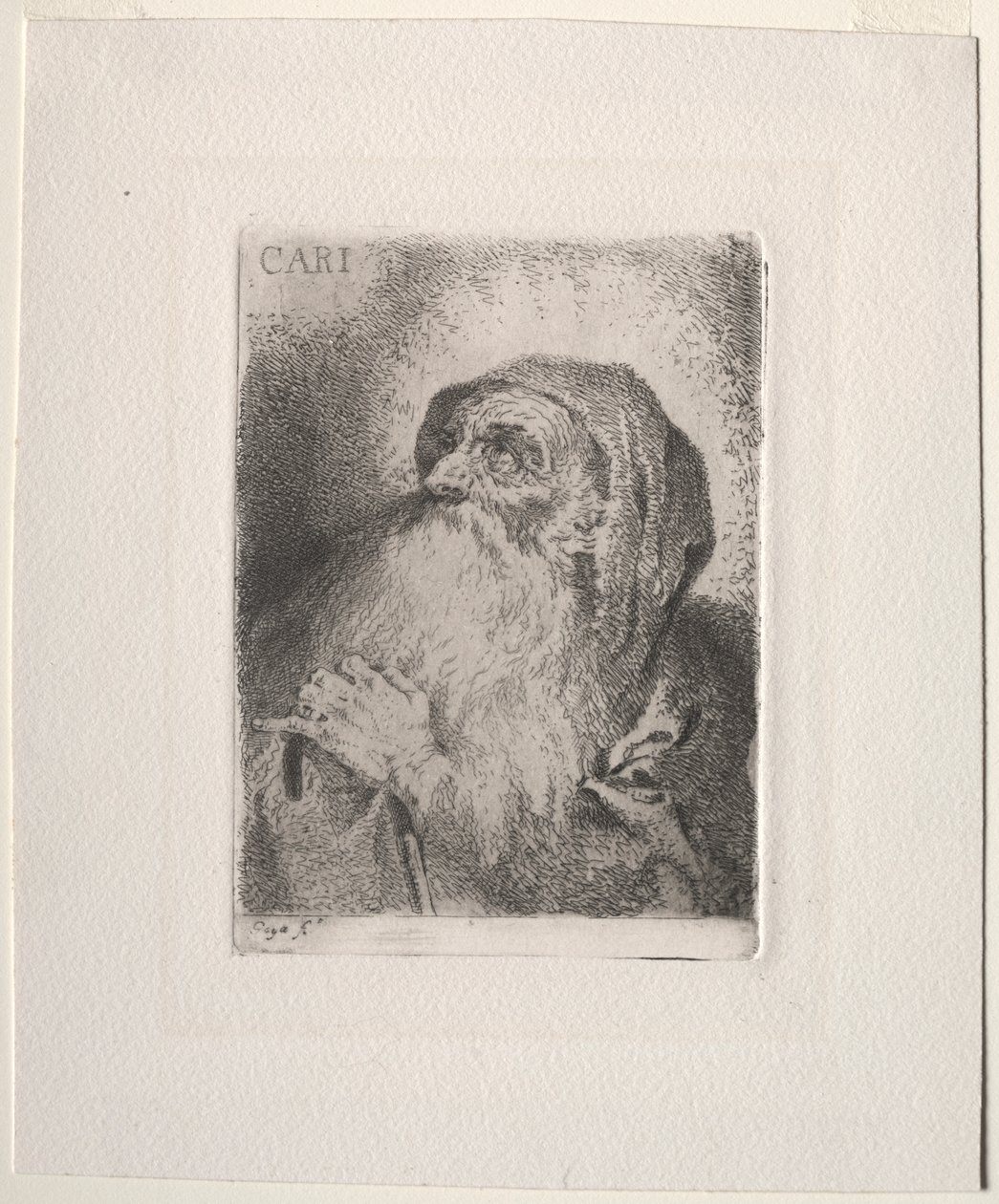 Sankt Franciskus av Paula (Caritas) av Francisco de Goya