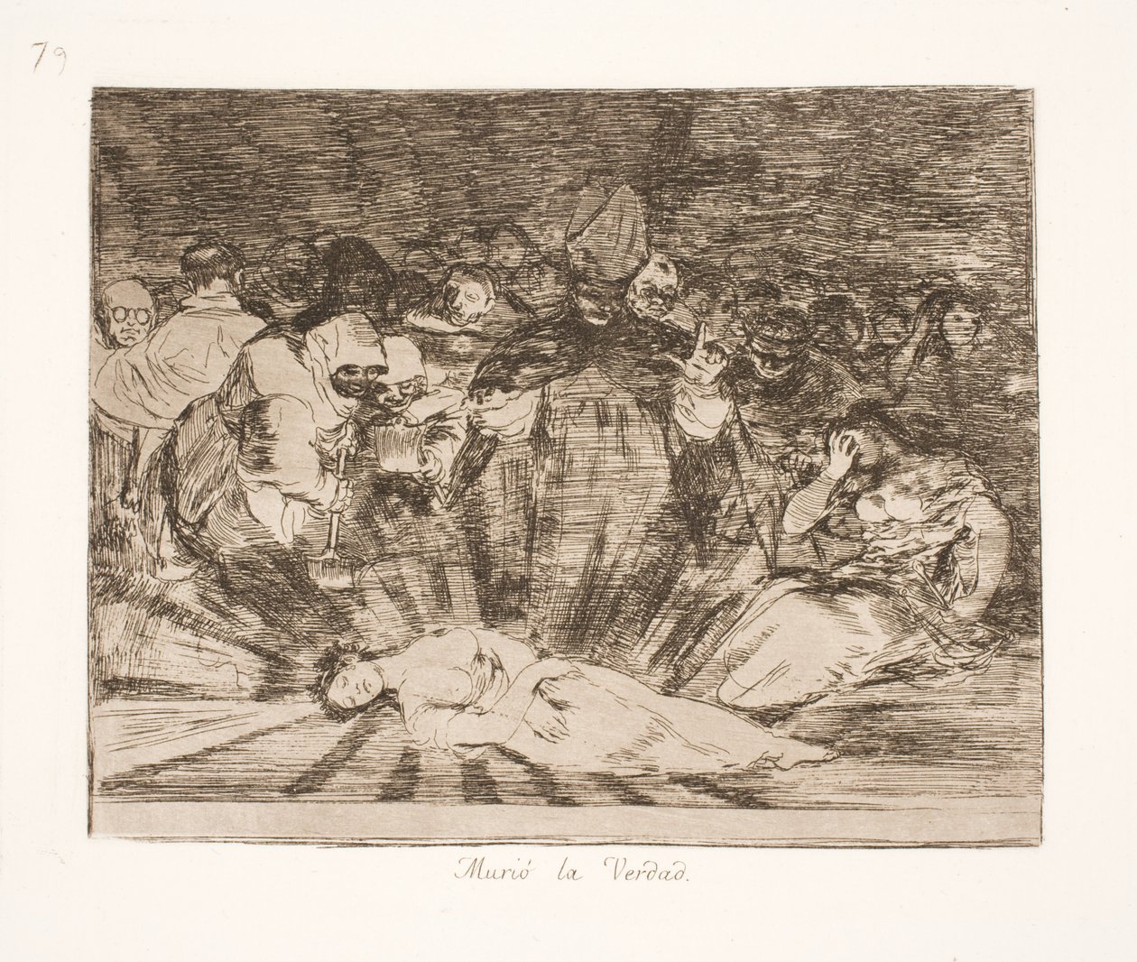 Sanningen är död (79) av Francisco de Goya