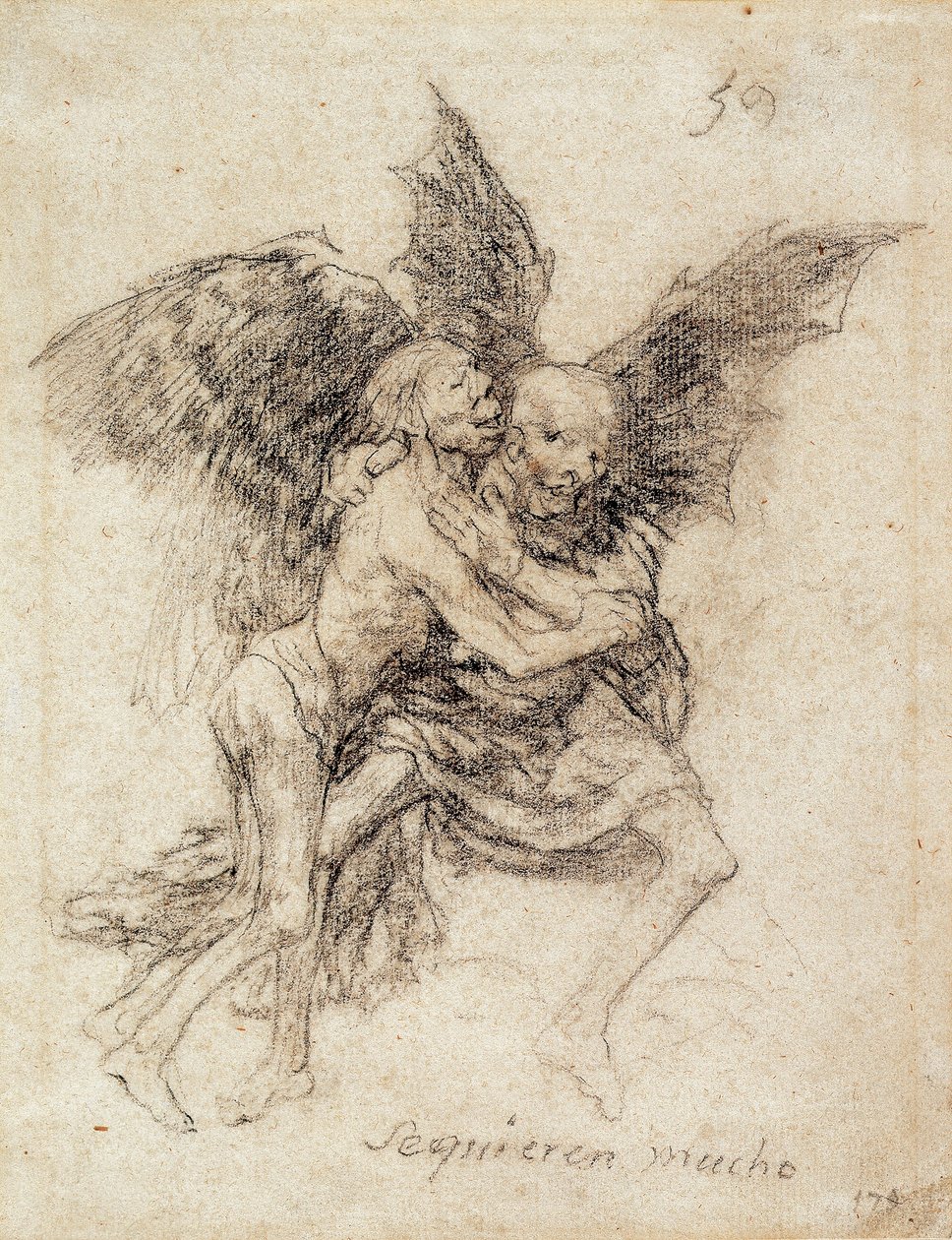 Se quieren mucho (De älskar varandra väldigt mycket) av Francisco de Goya