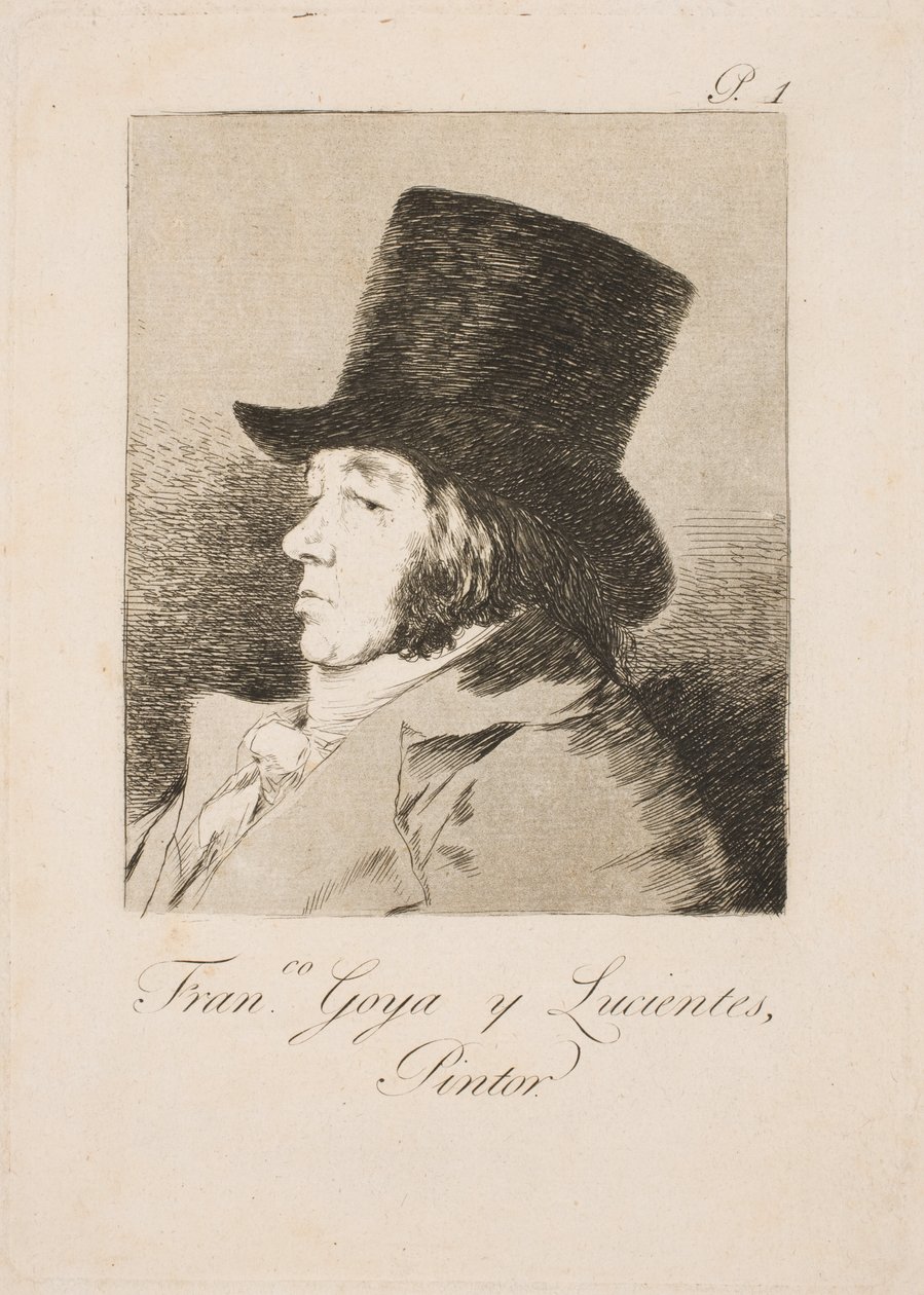 Självporträtt av Francisco de Goya