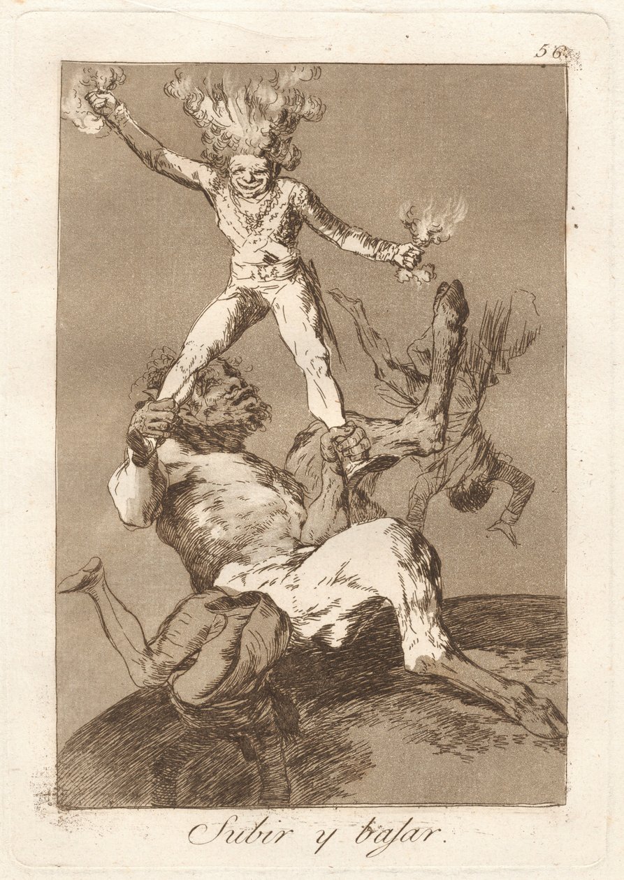 Subir y bajar (att stiga och falla) av Francisco de Goya