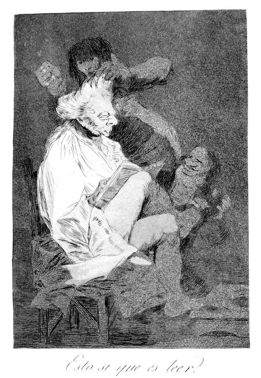 Det är verkligen att kunna läsa, 1799 av Francisco de Goya
