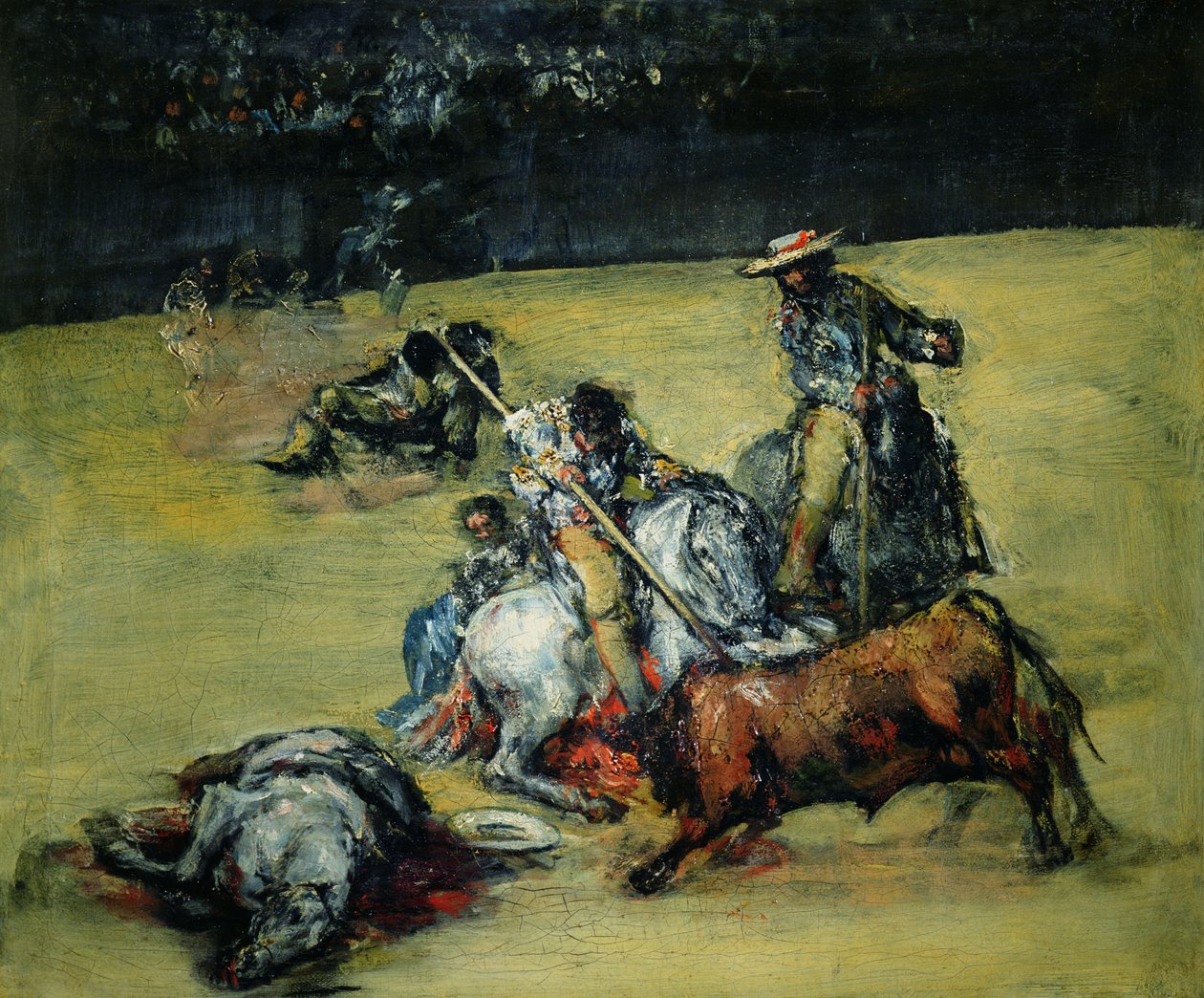 Tjurfäktningen, ca 1825 av Francisco de Goya